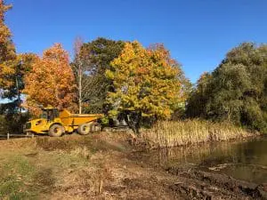 professional ground work being performed in southern maine