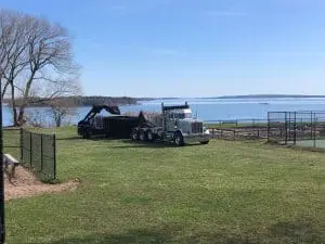 site prep performed by seaside landscaping in southern maine