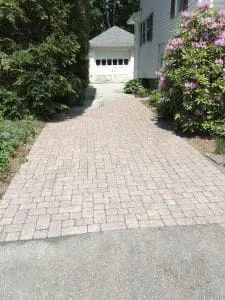professionally installed stone walkway