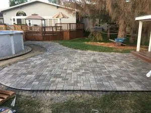 professional stone patio installation in southern maine